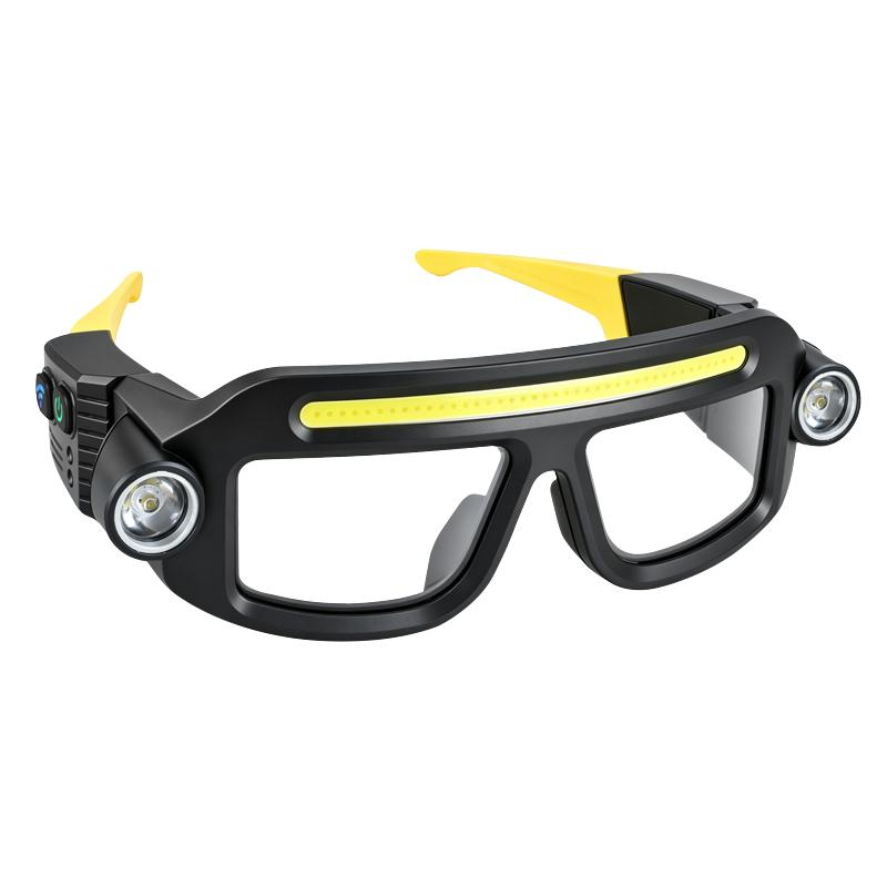 👓Hands-Free LED Work Glasses with Wide Front Beam, Side Lights & Over-Glasses Fit👓