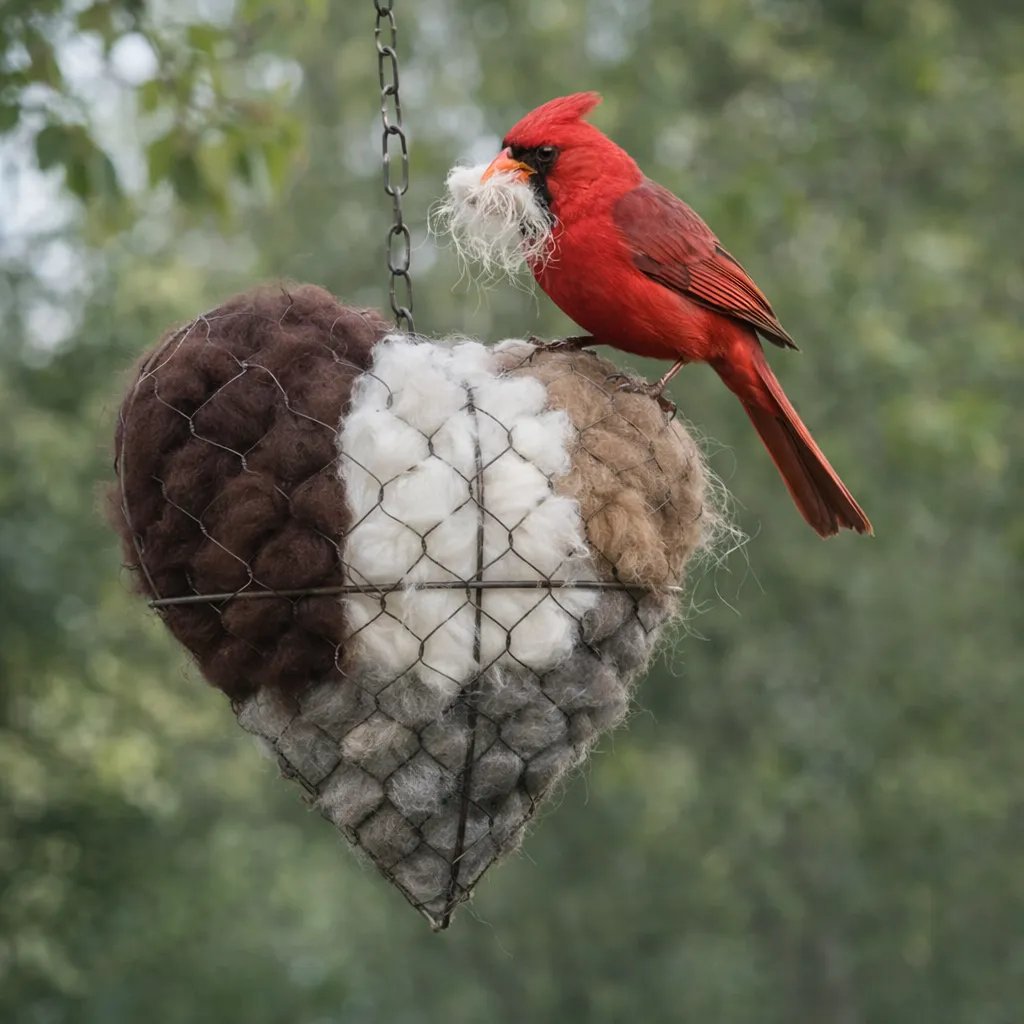 🔥Buy 2 Save 10%🕊️ Handmade Alpaca Fiber Bird Nesting Heart
