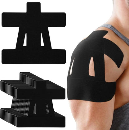 🔥Pre-Cut Shoulder Kinesiology Tape (Multi-Color Pack) - Instant Pain Relief & Rotator Cuff Support