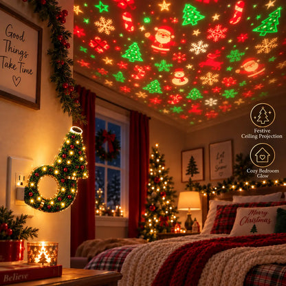 2026 New USB Plug-In Christmas Projector Night Light