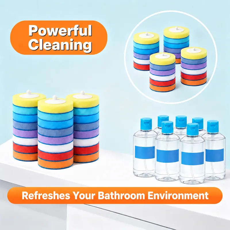 Disposable Toilet Scrubber Brush Kit