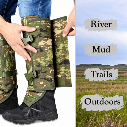 Snake-Resistant Outdoor Leg Gaiters – Adjustable Heavy-Duty Protection