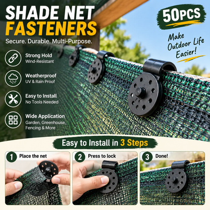✨ Heavy Duty Shade Cloth Clips – 50PCS Shade Net Fasteners