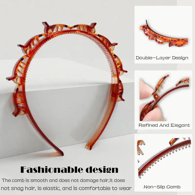 Women's Minimalist Resin Headbands (2-Pack)