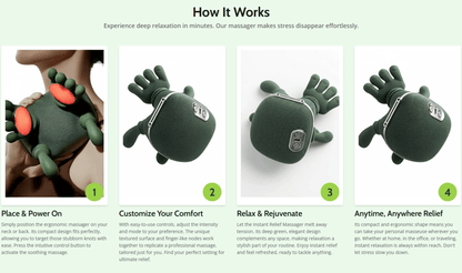 3D Shiatsu Neck & Shoulder Massager with Soothing Heat