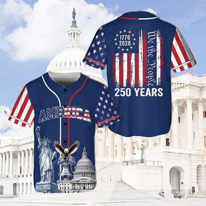 USA 250th Anniversary Baseball Jersey – Limited Patriotic Freedom Edition 🇺🇸