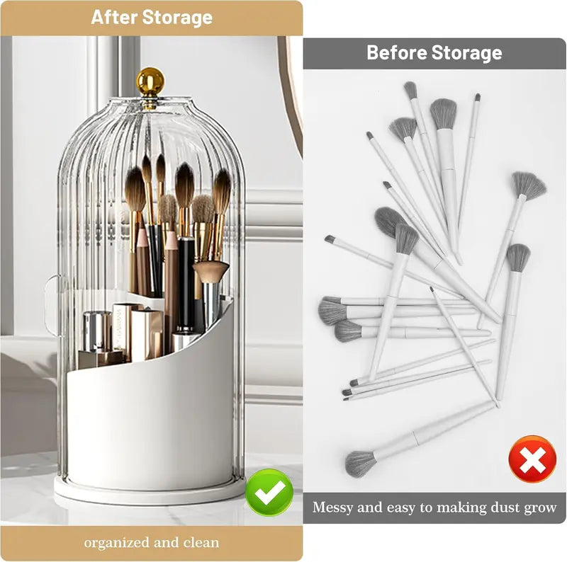 Modern Durable Acrylic Toothbrush Cup Holder with Cover