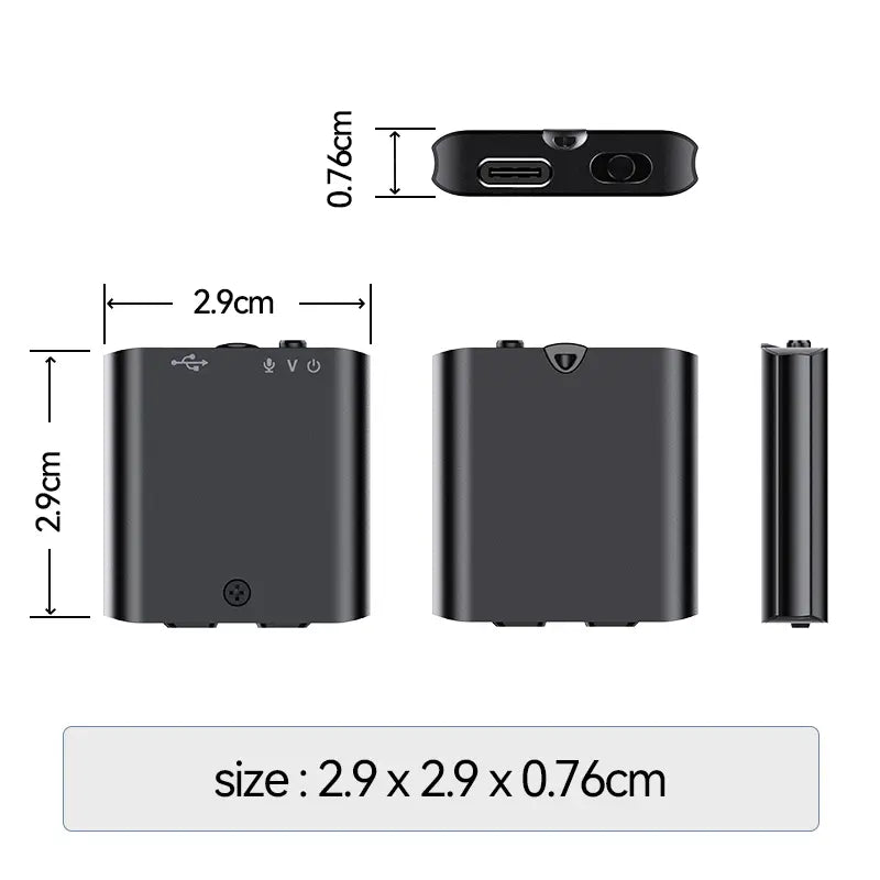 🔊Mini Magnetic Voice Recorder One-Touch Recording