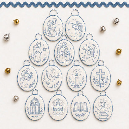 🧵Beginner-Friendly DIY Heirloom Oval Embroidery Ornament Kit Collection | Complete Kit with All Tools & Step-by-Step Guide Included 💕