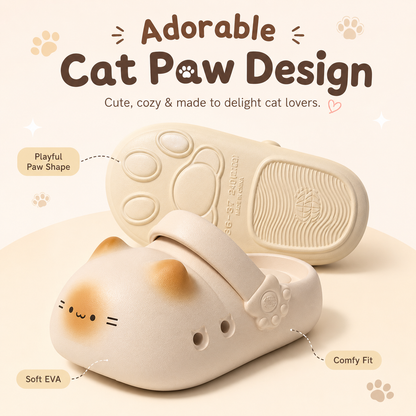 🐾 Cat Paw Slippers for Men & Women