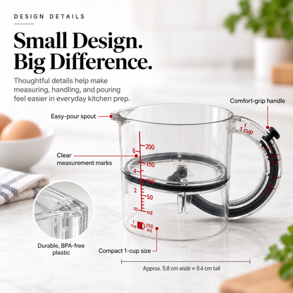 🥄 4-in-1 Adjustable Measuring Cup – One Cup for Every Recipe