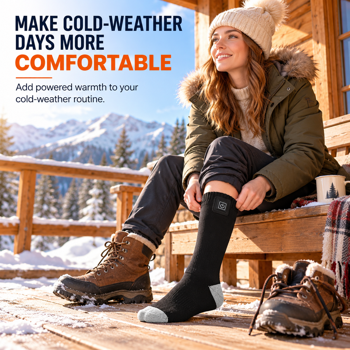 🔥🧦 WarmStep – Rechargeable Heated Socks for Winter & Outdoor Comfort
