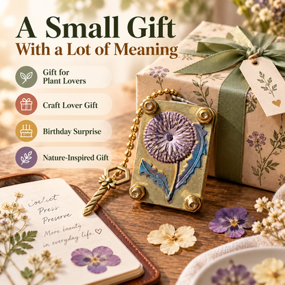 🌸Mini Flower Press – Portable Pocket Press for Flowers & Leaves