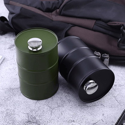 350ml/750ml Oil Drum Anti-rust Leak-proof No Odor Portable Wine Storage🛢Food Grade Camping Whisky Flagon Wine Jug Camping Supplies