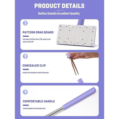 No-wash Mop, Uses Disposable Face Towel, Hands-Free Replacemen