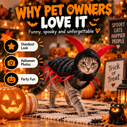 Halloween Cat And Centipede Costume