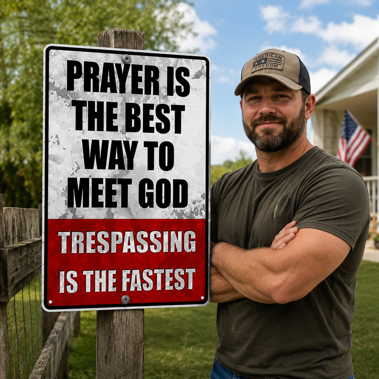 🔥Metal No Trespassing Signs Private Property Funny