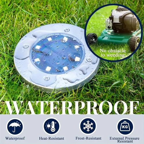 Solar Ground Lights for Outside Waterproof