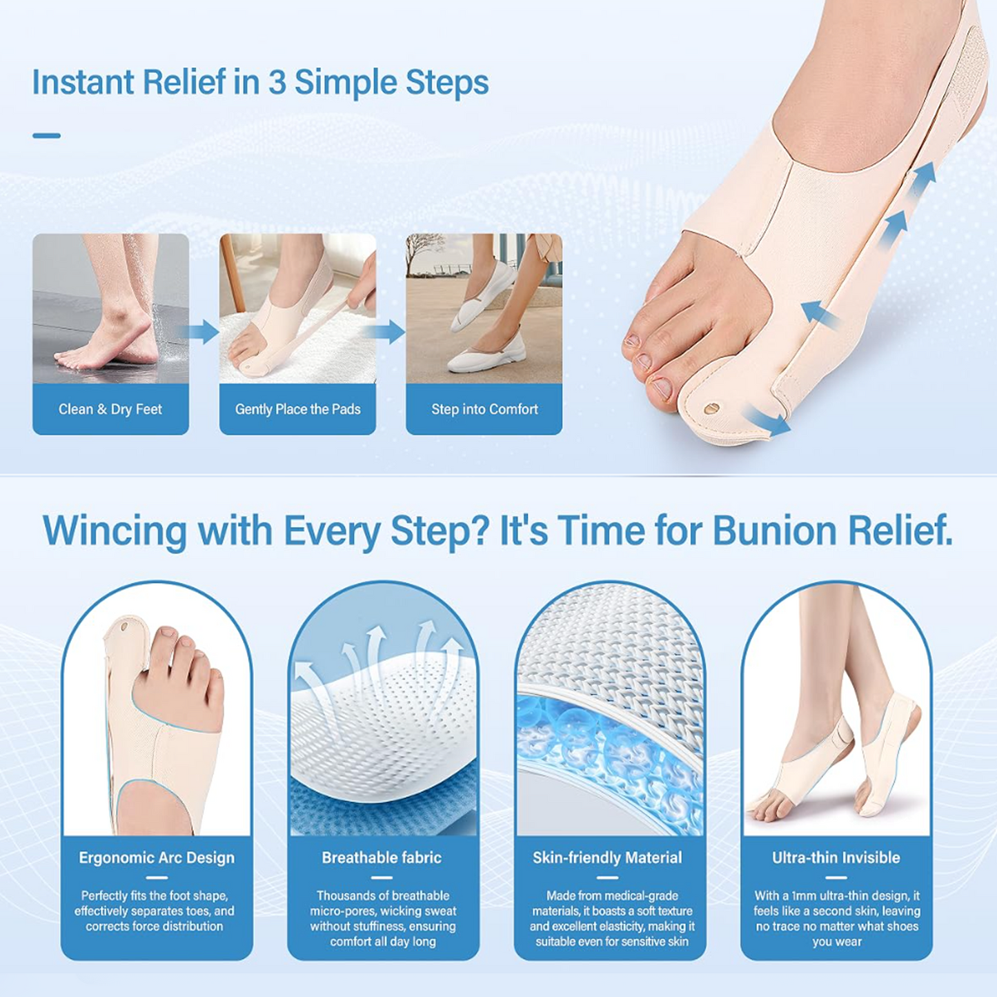 Adjustable Bunion Support Corrector