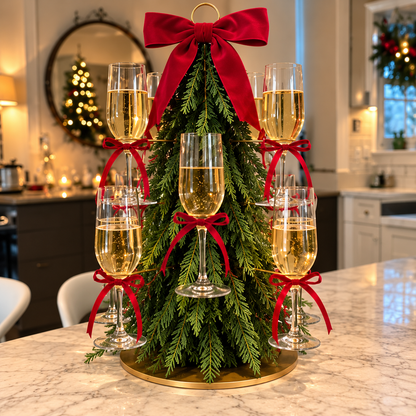 🎁 The Christmas Cocktail Tree – A Holiday Centerpiece Everyone Will Love