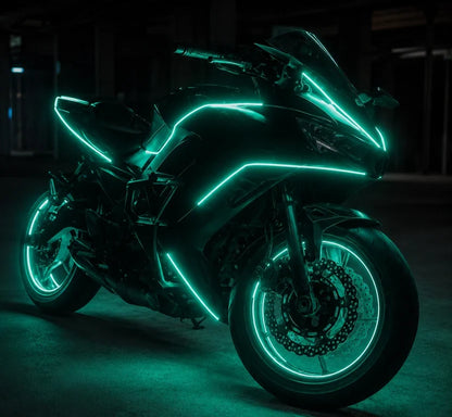 🏍️ Motorcycle RGBIC Glow Kit – 5000+ Colors, Music Sync & App Control