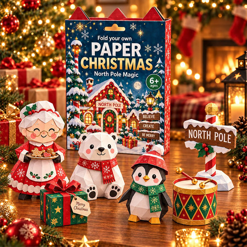 🎄DIY Christmas Paper Craft Kit🎅 – Fold, Create & Build Your Own Festive Village ✂️