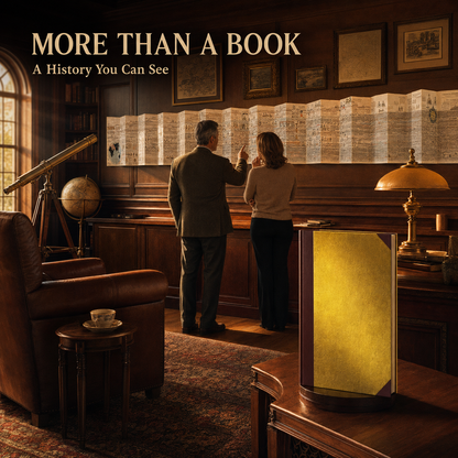 Adams' Time Chart: Vintage Hardcover World History Timeline Map Book