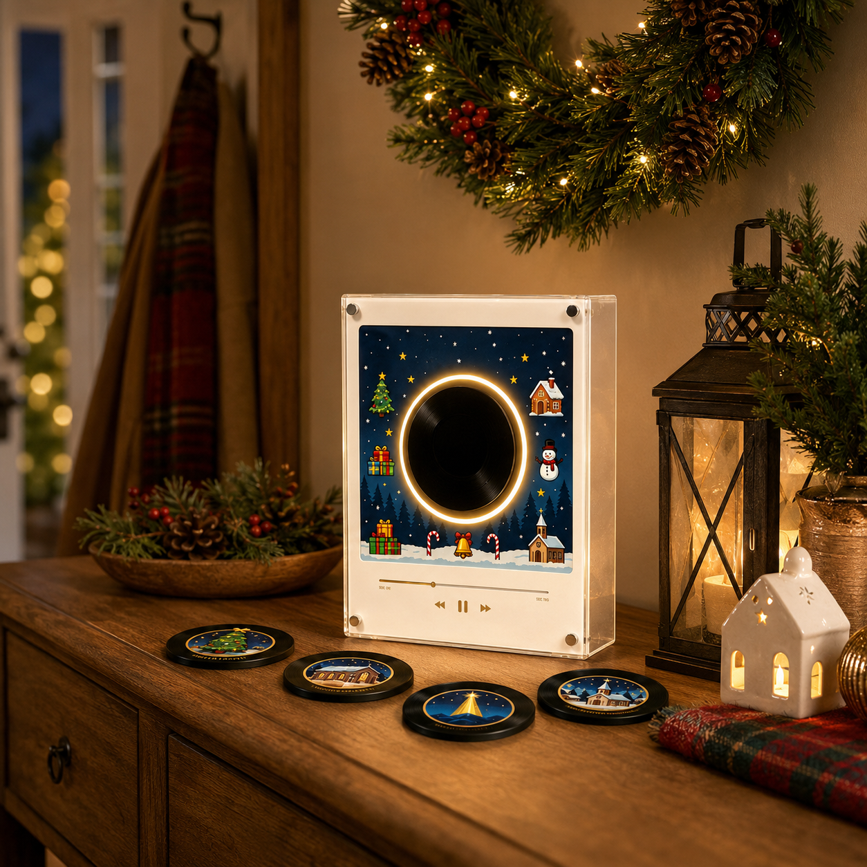 🎄Jingle Vinyl™ Christmas Magnetic Music Player Set