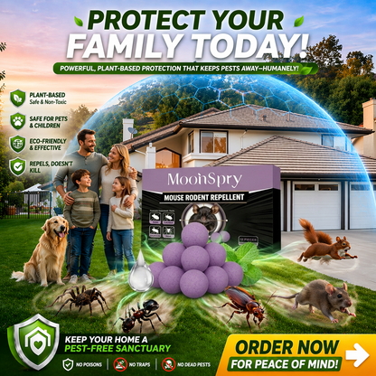 🔥 Limited Edition 50% OFF 🟣 Natural Peppermint Rodent Repellent Tablets – 12 Pack