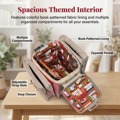Vintage Stacked Book Novelty Handbag