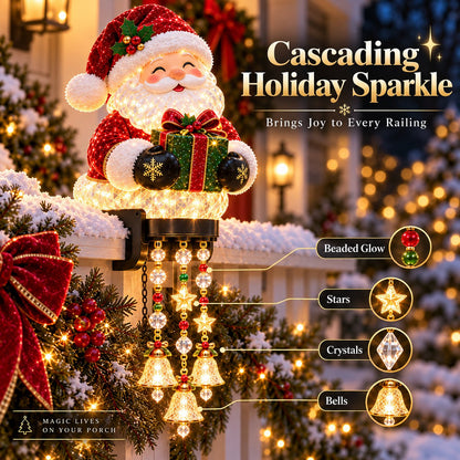 💯🎄 Christmas Porch Railing Lights – 4 Festive Character Designs