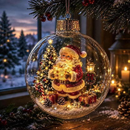 🎅Christmas Early Bird Sale🔥LAST DAY 50% OFF - 🎄Glowing Christmas Diorama Ornament – A Tiny Winter World in Your Hands