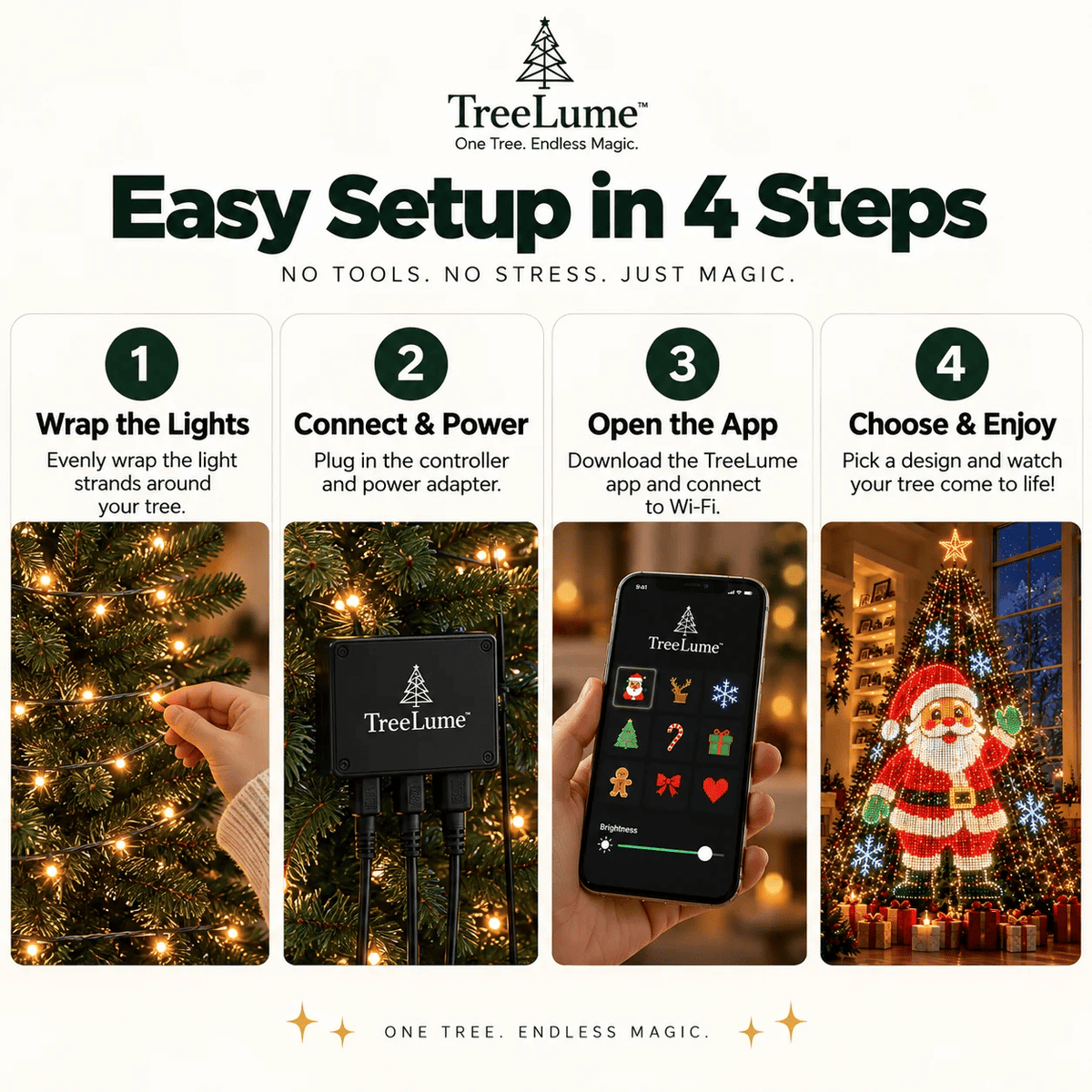 🎄Led Jingles Animated Christmas Tree Lights