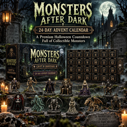 24-Day Monsters After Dark Advent Calendar | Crypt & Graveyard Collection