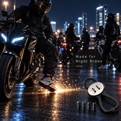 🌟✨ RoadFlare Motorcycle Boot Spark Sliders