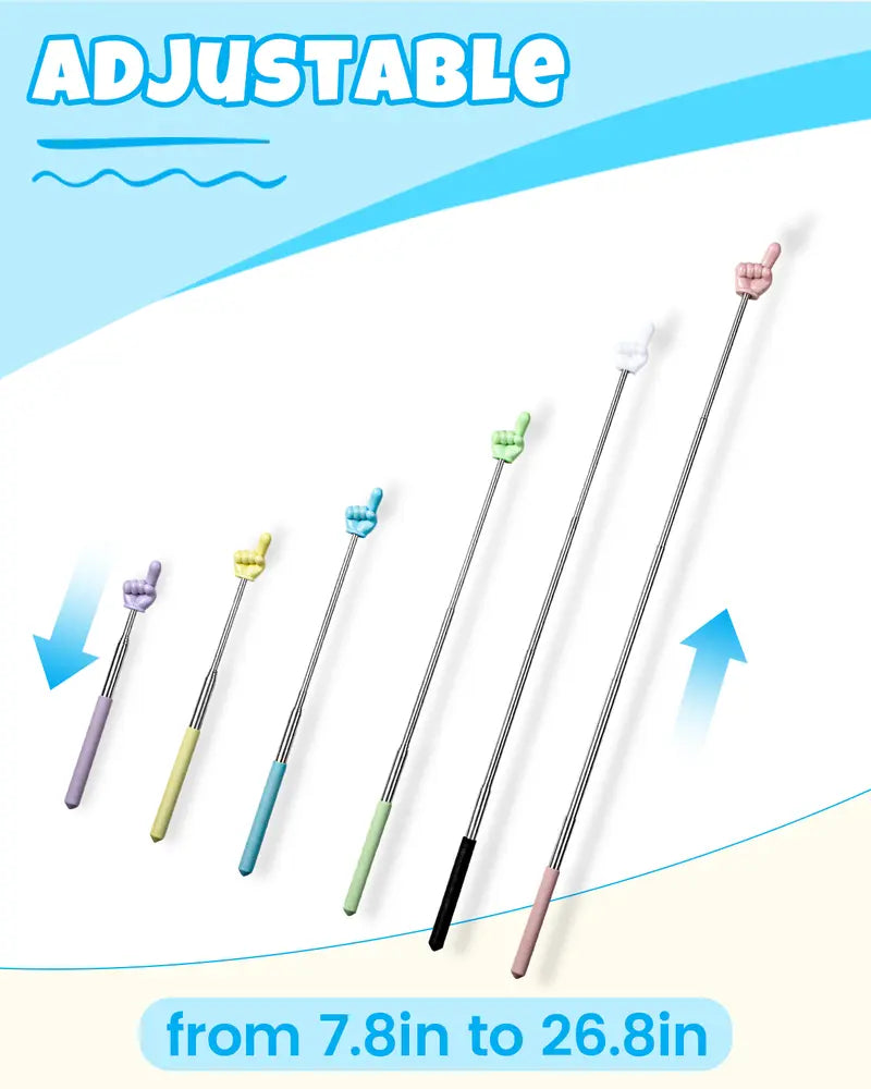 6PCS Finger Pointer Stick for Classroom