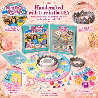 Nostalgic Mini Pretty Pretty Princess Game - 90s Classic Jewelry Dress-Up Board Game
