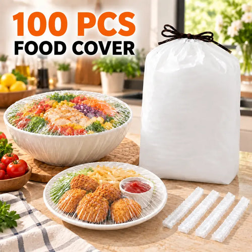 100PCS Disposable Elastic Food Covers