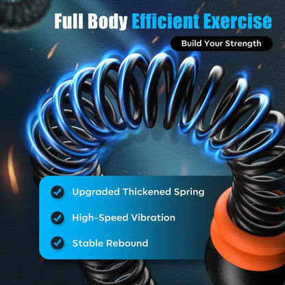 Cordless Battle Ropes with Adjustable Resistance Springs
