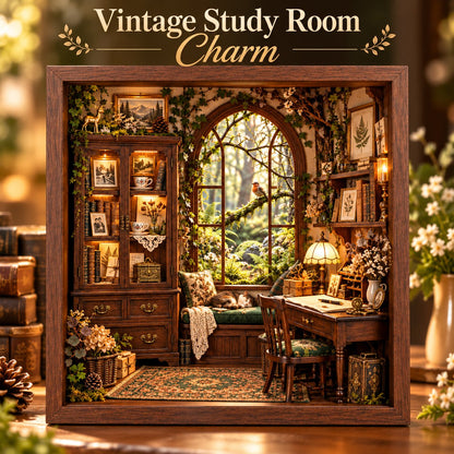 The Woodland Memory House™ 3D Handmade Heritage Shadow Box