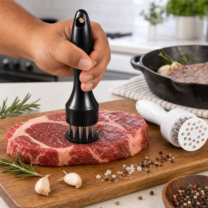 🥩✨ 50% OFF  Stainless Steel Meat Tenderizer – 🔥Makes Meat More Tender and Juicy 🔪🍖