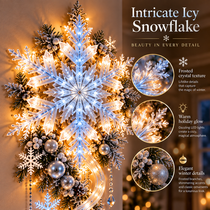 ❄️Giant Snowflake Blizzard Trail™- Let the Snowstorm Glow Indoors