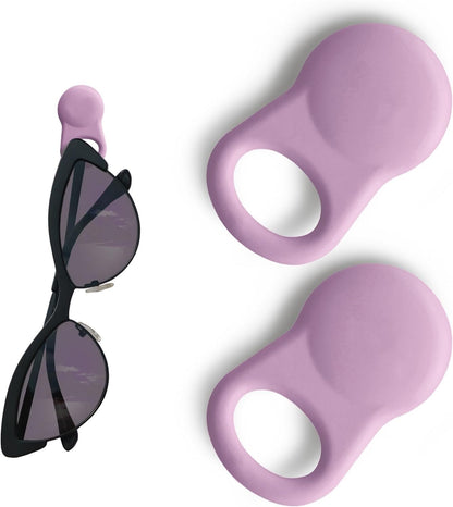 Glasses Clips (2-pack) - Magnetic Glasses Holder for Clothes, Eyewear Strap Alternative, ID Badge Holder