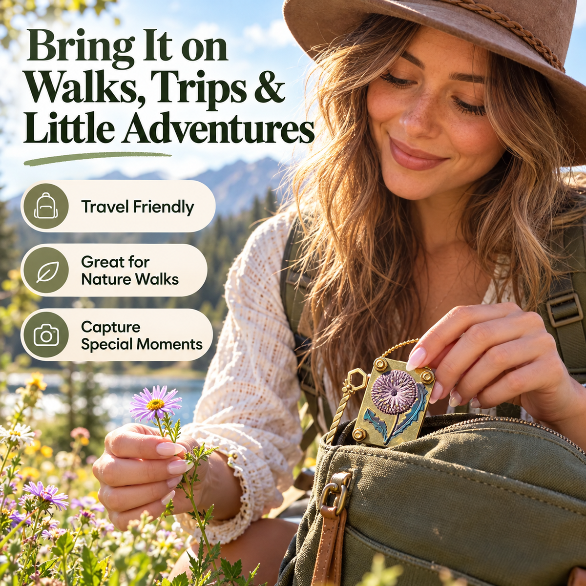 🌸Mini Flower Press – Portable Pocket Press for Flowers & Leaves