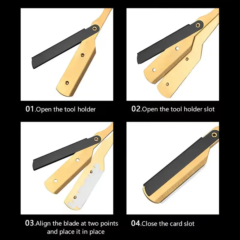 🪒🔪Retro Foldable Manual Shaver (including 100 blades)