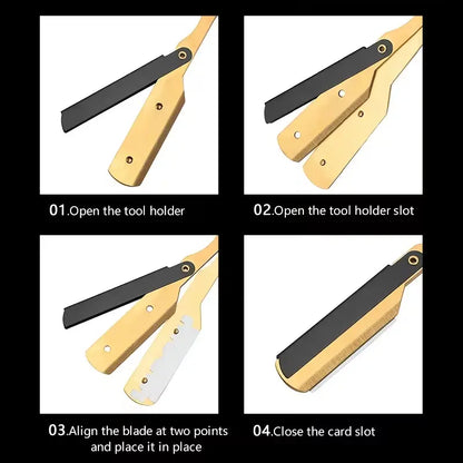 🪒🔪Retro Foldable Manual Shaver (including 100 blades)
