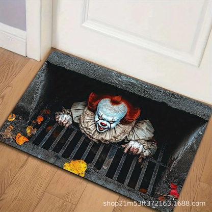 💀 3D Skull Trap Door Illusion Mat – Spooky Halloween Entrance Decor