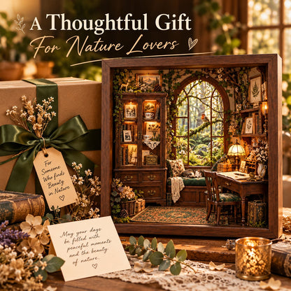 The Woodland Memory House™ 3D Handmade Heritage Shadow Box
