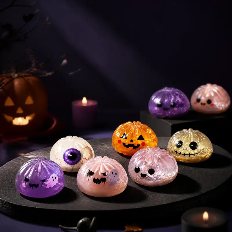 Cute Halloween scary ghost Maruko squeeze toy set