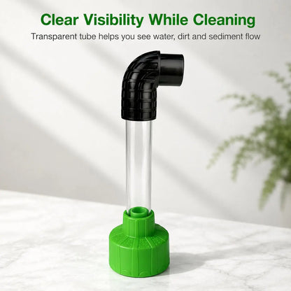 Universal AC Drain Line Cleaner Adapter, Wet/Dry Vacuum Attachment for HVAC Condensate Drain Pipes, Clear-View PVC Unclogger Tool for Fast Evacuation and Clog Removal